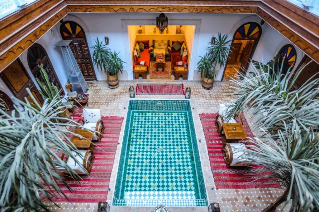 Piscine extérieure Riad Melhoun & Spa