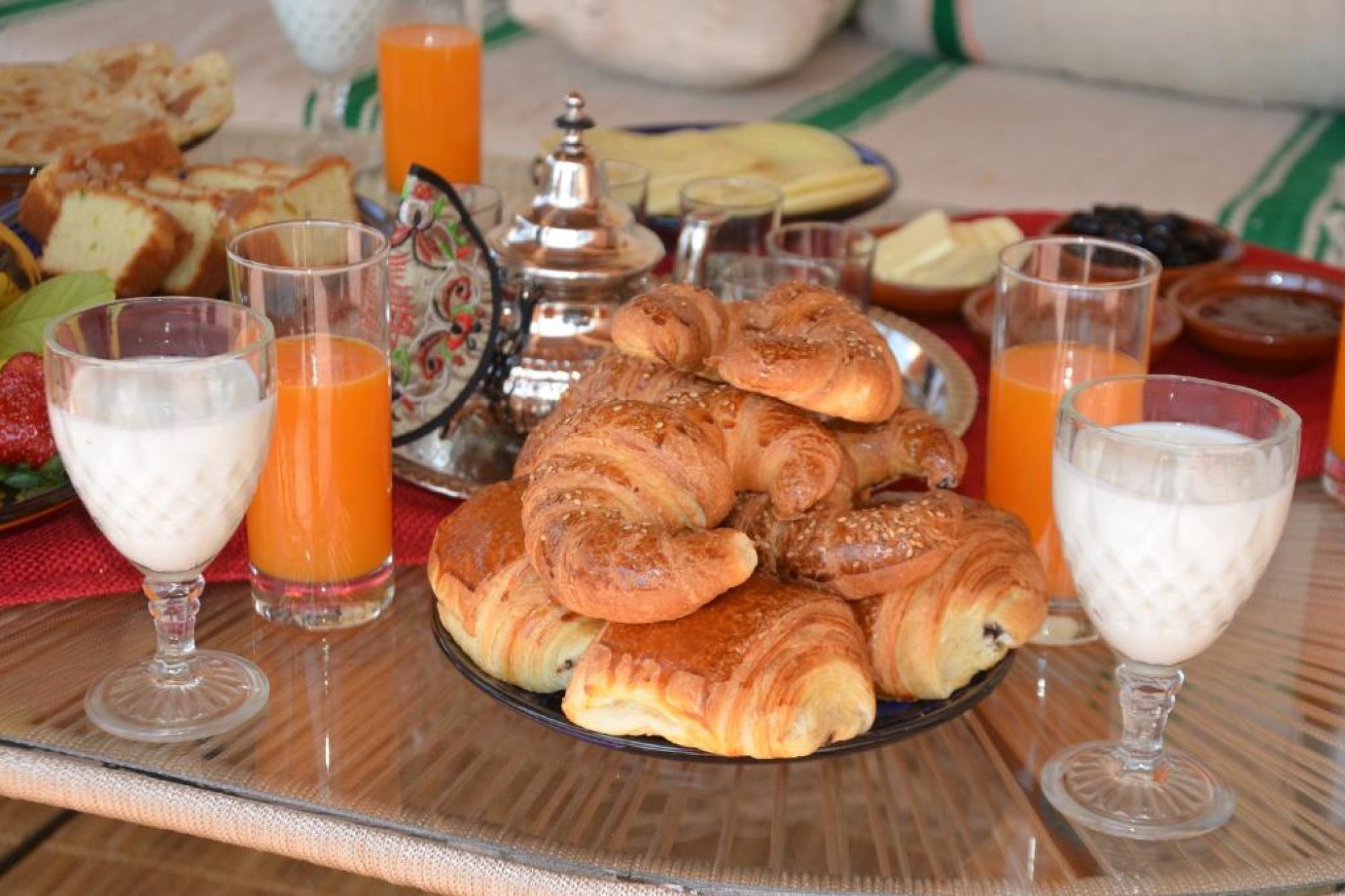 petit déjeuner Riad Dar Hamid Hotel & Spa